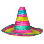 Αποκριάτικο Καπέλο Μεξικάνου Ψάθινο (2 Χρώματα)